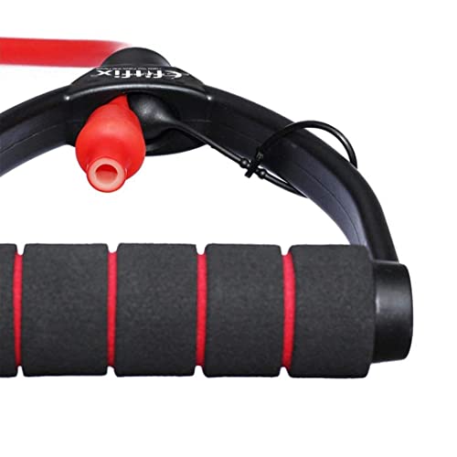 Image of Fitfix Resistance Tube Heavy Quality Exercise Band for Stretching, Full Body Workout, Home Gym and Toning for Men and Women (Single Tone Adjustable) for Stretch, Workout, Tone Your Body