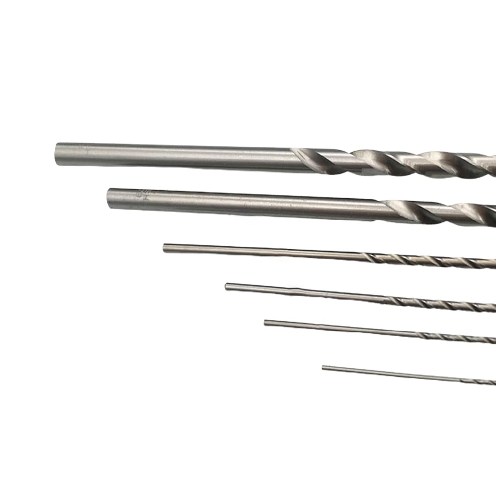 Forets HSS extra longs de 300 mm, Broca para acier rapide, parfaits pour percer dans le métal, le bois ou le PVC, Tiges rondes, adaptées aux perceuses et aux outils manuels (12 mm)