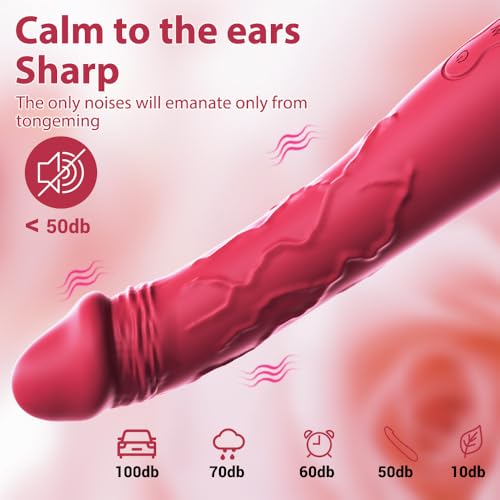 Image of 7.6 Inch Realistic Dildo Vibrator for Women,10 Powerful Vibration Modes for Clitoral and G-spot Stimulation, Waterproof Rose Adult Sex Toys for Women and Couples