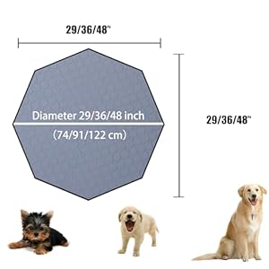 Dog Pee Pads for Puppy Reusable Washable Whelping Liner and Furniture Protection Machine Wash Waterproof Play Pen Mat for Kitten 36 Inch 1 Pack  Cucciolini Doodles Dog pee pads for puppy reusable washable whelping liner and furniture protection machine wash waterproof play pen mat for kitten 36 inch 1 pack   cucciolini doodles