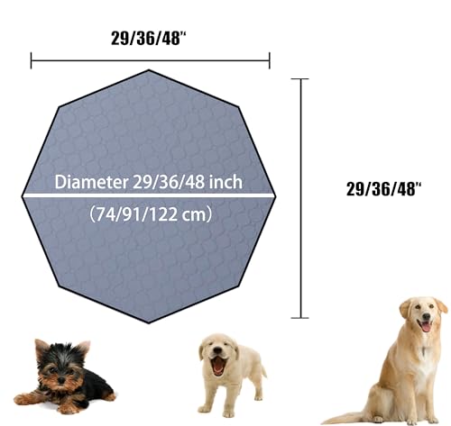 Dog Pee Pads for Puppy Reusable Washable Whelping Liner and Furniture Protection Machine Wash Waterproof Play Pen Mat for Kitten 36 Inch 1 Pack  Cucciolini Doodles Dog pee pads for puppy reusable washable whelping liner and furniture protection machine wash waterproof play pen mat for kitten 36 inch 1 pack   cucciolini doodles