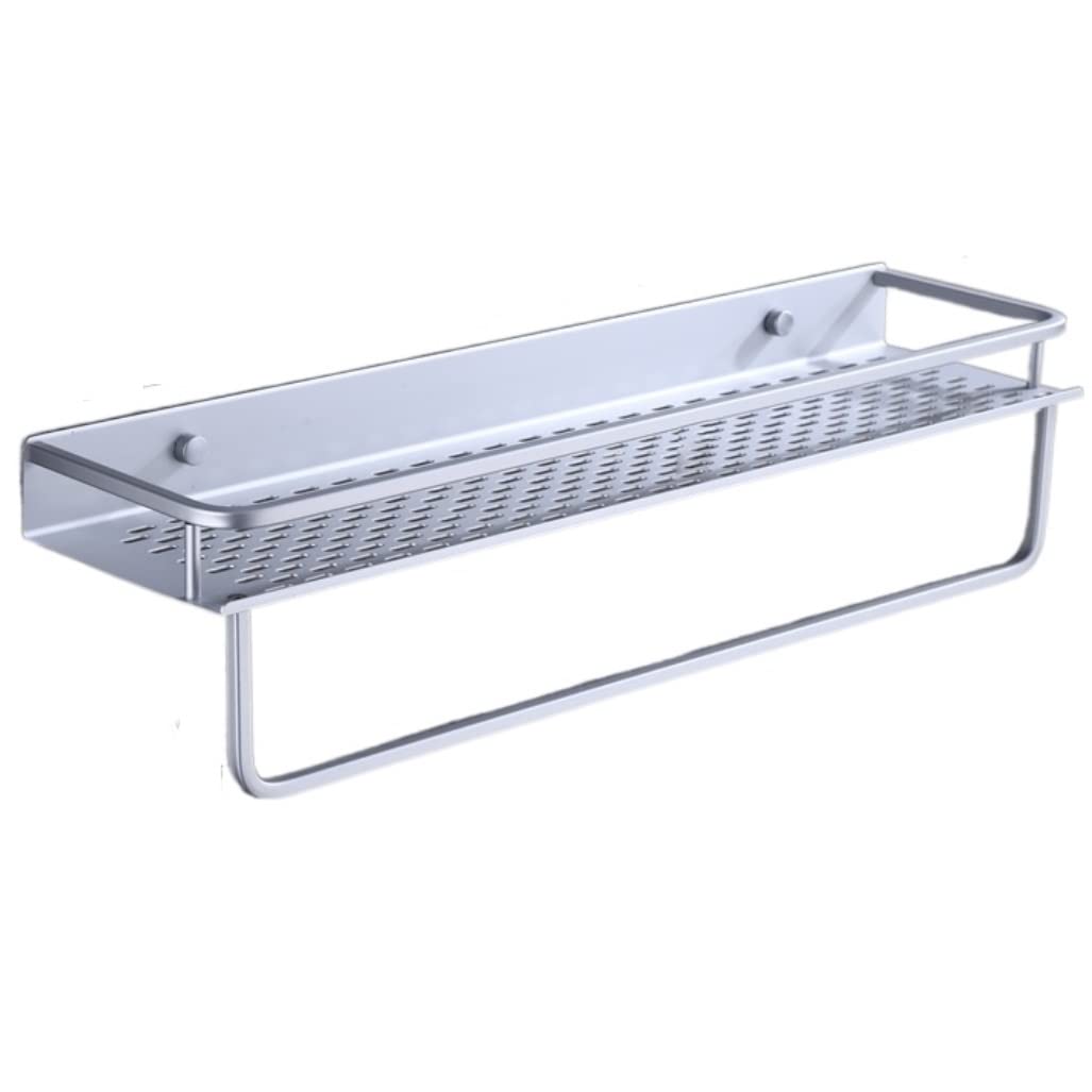 FGXHHS Towel Rail Shelf Space Aluminum Rack Wall-mounted Bar Bathroom Storage Kitchen (Size : 30cm)