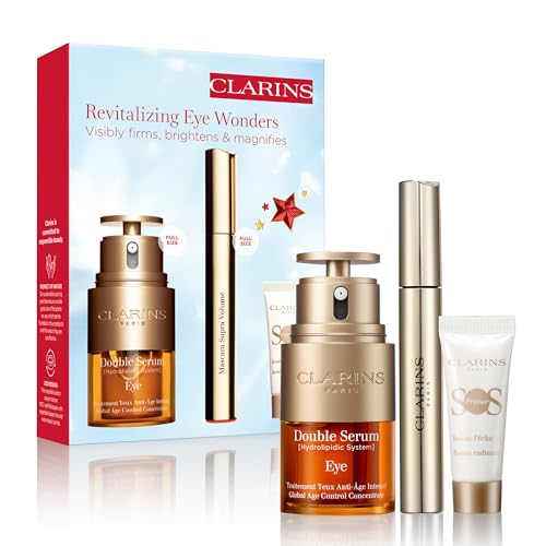 Clarins Double Serum Eye Set | 3-Piece Skincare Gift Set | Limited Edition | $126 Value