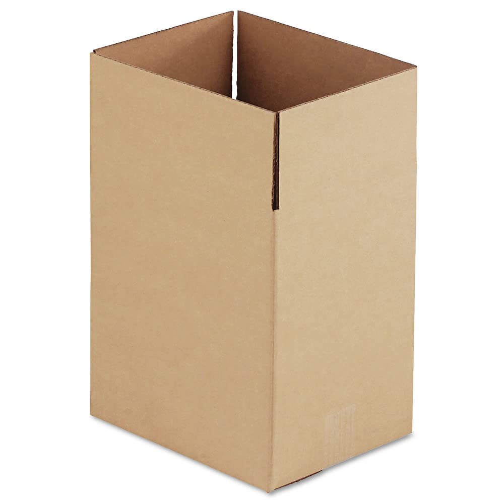 General Supply 11812 Brown Corrugated - Fixed-Depth Shipping Boxes 11 1/4l X 8 3/4w X 12h, 25/Bundle