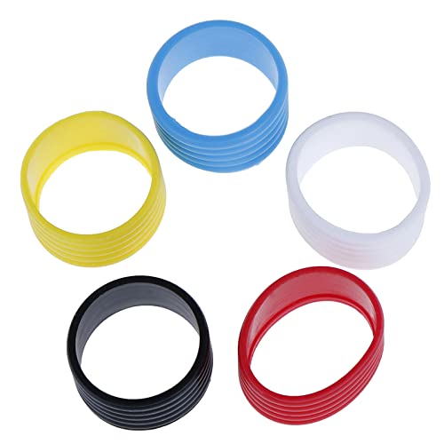 12Pcs Tennis Racket Fix Rings Protector Bands Silicone Handle Grip Fix