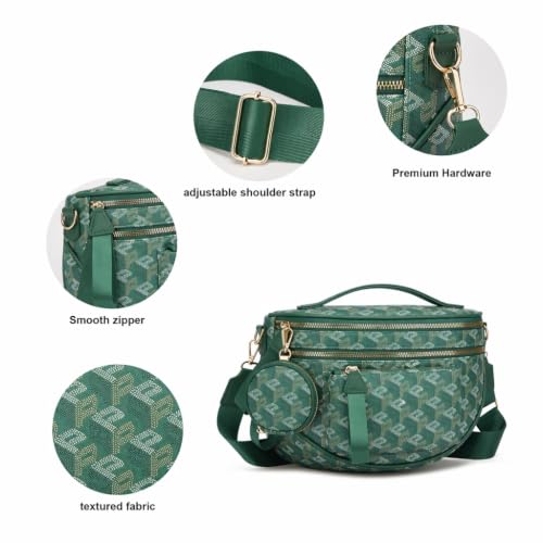 Image of Makes Checkered Crossbody Bag Bum Bag for Women with Pouch
