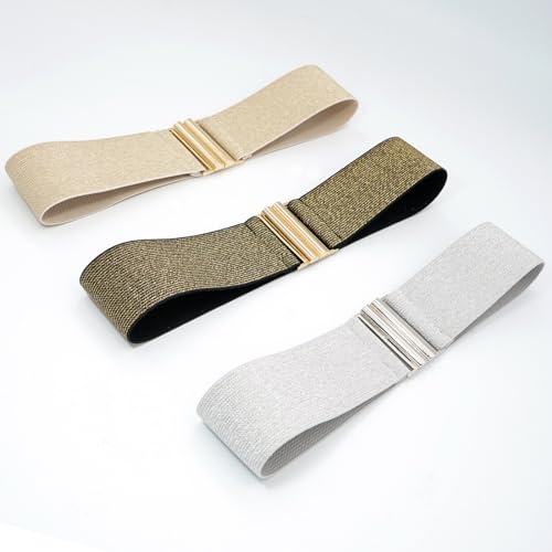 Women Wide Elastic Waist Belt Cinch Stretch Waistband for Dresses4