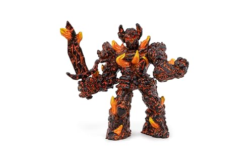 Papo - Figur Golem des Feuers - Fantasie-Kreatur für Kinder ab 3 Jahren - Handbemalt - Mittelalterliches Spielzeug - 12 x 11 x 5 cm - Kunststofffigur - 36026