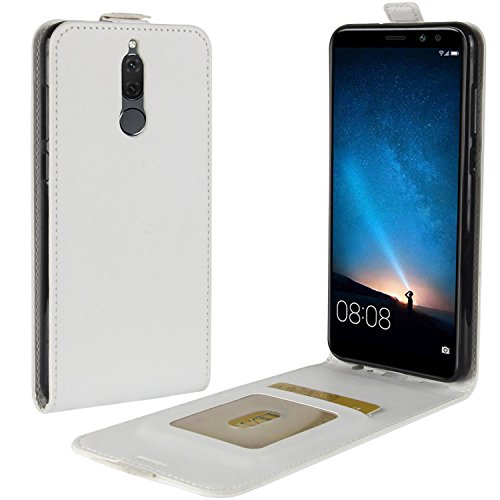 HualuBro Coque Huawei Mate 10 Lite, Etui Housse à Rabat en Retro PU Cuir Flip Leather Case Cover Antichoc Portefeuille Protection Coque avec Slots de Cartes...