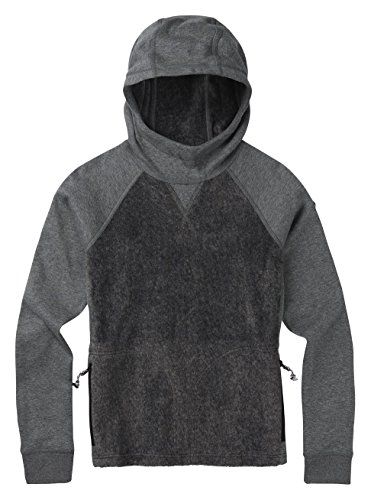 Burton Womens Rolston Fleece Pullover, Gray Heather, Medium
