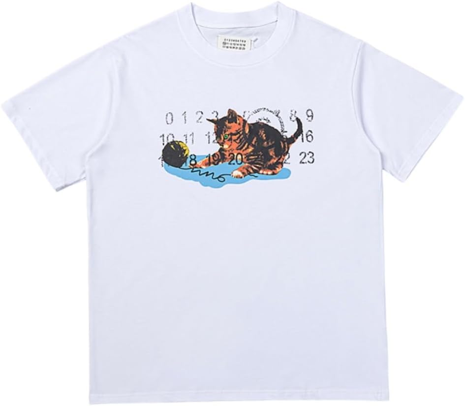 【^メ`ゾン:マルジェラ^】tシャツ メンズ 半袖 MM6 綿 クルーネック 夏服 薄手 通気性 カジュアル シンプル ゆったり 普段着 トップス 柔らかい肌触り [並行輸入品]