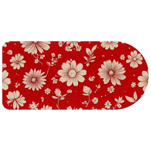 Tapis de souris de jeu haut de gamme style vintage floral et grand sous-main