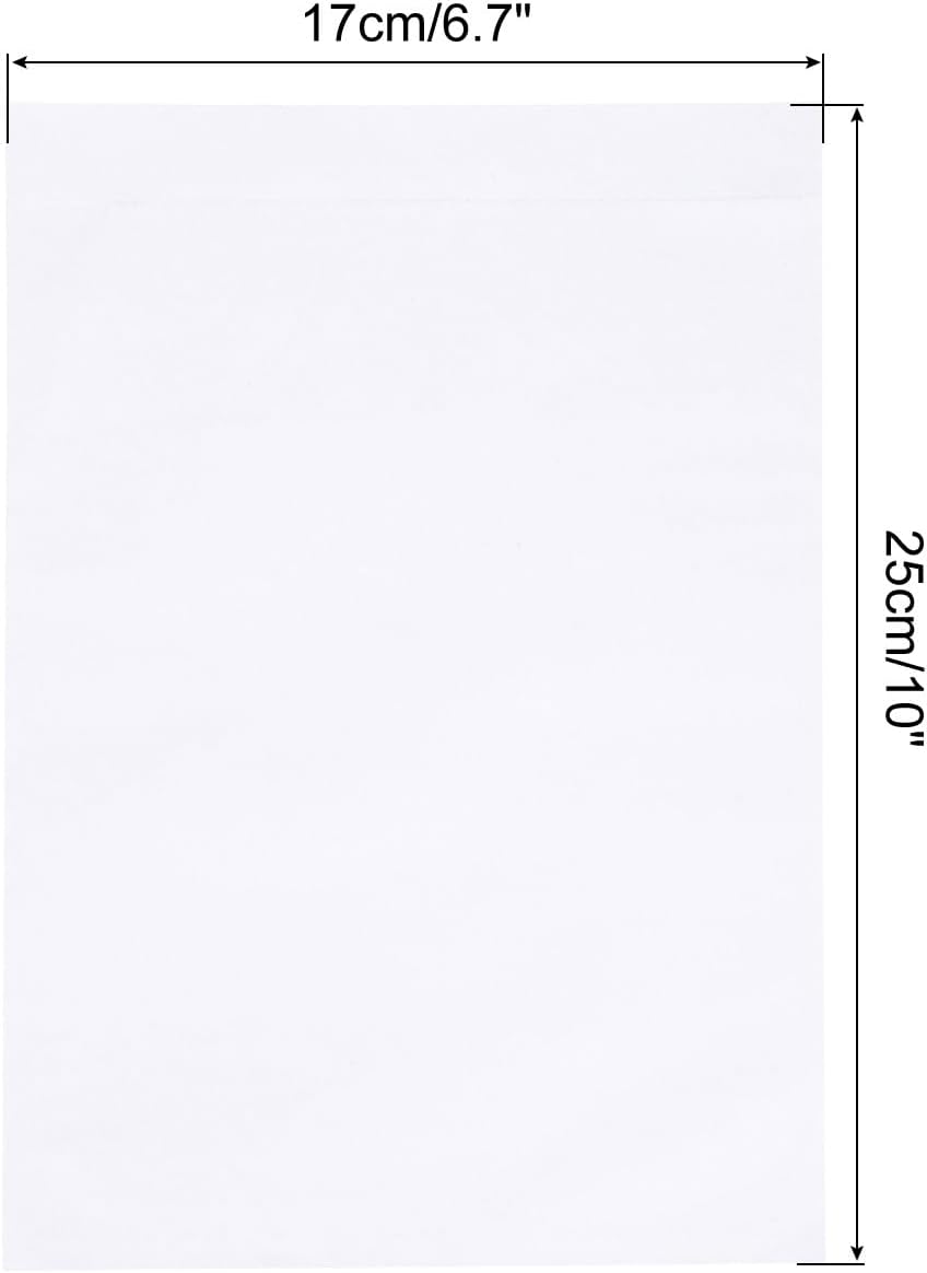 PATIKIL 6.7x10" Clear Packing List Envelope, 100 Pack Plastic Waterproof Self-Adhesive Side Loading Mailing Invoice Label Pouch Sleeves for Transportation, Clear