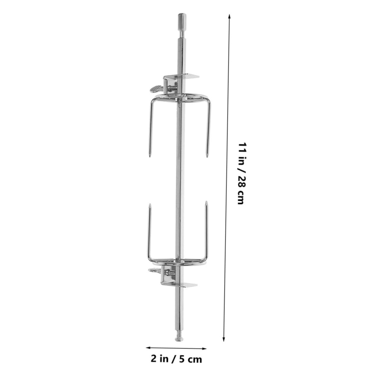 GALPADA 2Set Stainless Steel Rotating Roast Chicken Forks with Shaft for Bbq Air Fryer Oven Durable Three Pronged Meat Forks for Home Cooking Camping