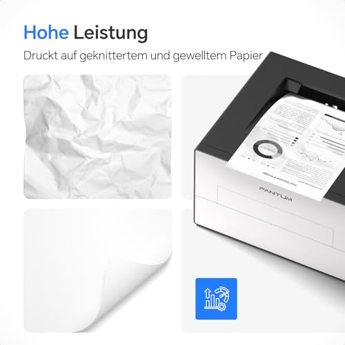 PANTUM BP4209DW Laserdrucker Schwarz Weiss mit Automatischer Duplexdruck, WLAN/USB/Ethernet, A4 1200 x 1200 DPI 30 ppm, Inklusive 1000-Seiten-Starter-Tonerkassette