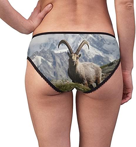 Capra Ibex Panties, Capra Ibex Underwear, Briefs, Cotton Briefs, Funny Underwear, Panties For Women