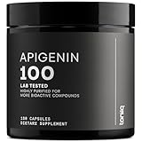 Toniiq Ultra High Strength Apigenin - 100mg Concentrated Formula - 98%+ Highly Purified - 180 Vegetarian Capsules
