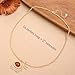 Jean Beau Gold Natural Red Stone Pendant Necklace for Women, Chunky Burgundy Ruby Gemstone Dangle Necklaces Wedding Prom Fashion Jewelry Gift