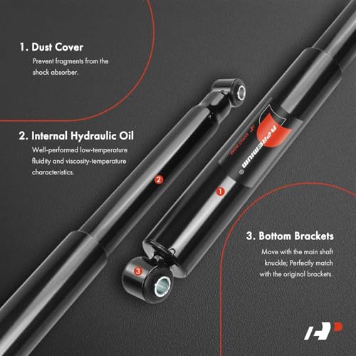 A-Premium Front and Rear Shock Absorbers Struts Compatible with Chevrolet GMC Silverado 1500 Sierra 1500 (Classic) 1999-2007 -[4WD, Exc. Electronic Suspension & Quadrasteer] by A-Premium - Image 3