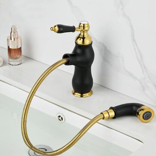 Mitigeur de salle de bain jet extractible et commande eau chaude froide - 6