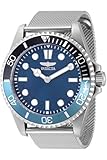 Invicta Pro Diver 49686 - Orologio da uomo, impermeabile, analogico, movimento al quarzo, in acciaio inox, quadrante blu, 43 mm