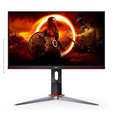 AOC 24G2Z HERO - Monitor Gamer Z 240Hz 0, 5ms IPS G-Sync Compatible, Preta/Vermelho