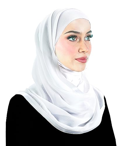 Middle Eastern Mall Kuwaiti Hijab Instant Head Scarf for Women