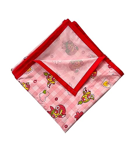 Image of EcoSoft Plastic Sheet,PVC Sheet for Kids,Rubber Sheet for Babies,Bed Wetting Protector(90 x 135 cm) (Pink PPG)