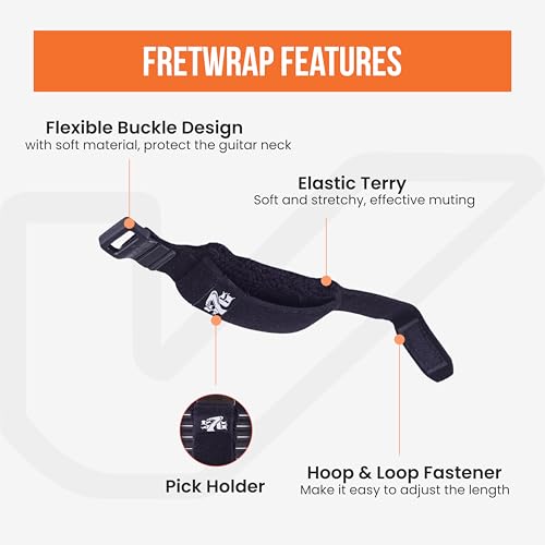 Image of Gruv Gear / S7G FretWraps String Muter 1-Pack , Medium, Black
