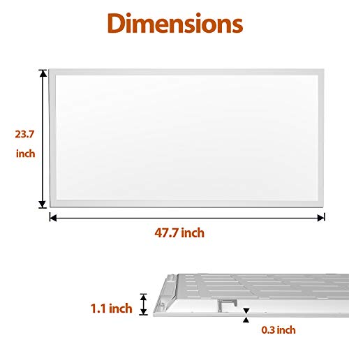 Faithsail 2X4 Ft Led Flat Panel Light, 60W 6000Lm Drop Ceiling Light, 5000K Flat Backlit Fixture For Office, 120V Efficient Led Ceiling Panel For Retail Locations, 1 Pack #TOP6