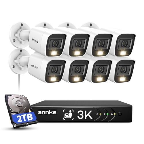 ANNKE 8CH 3K Security Camera System with Audio/Mic, 8 Channel