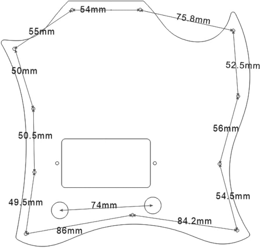   シャイロック サンドイッチプレート Amazon.com: For Gibson SG Standard Single Humbucker Style Guitar
