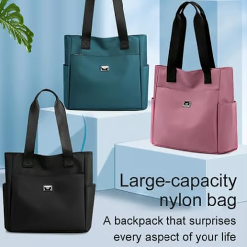 Gloryboom Shoulder Bag,Multi-Pocket Large Capacity Water Repellent Multi Pocket Nylon Shoulder Bag for Travel Work3