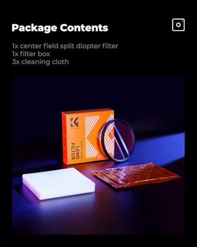 Image of K&F Concept 67mm Center Field Split Diopter Effect Filter Keeps The Focus, Multi-Layer Coated Subjects Center Opening Focus Filter for Camera Lens