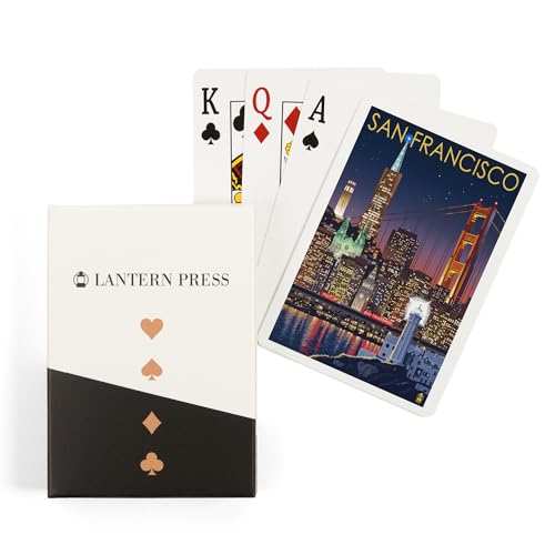 Naipes Lantern Press Skyline San Francisco Póker 52 cart.