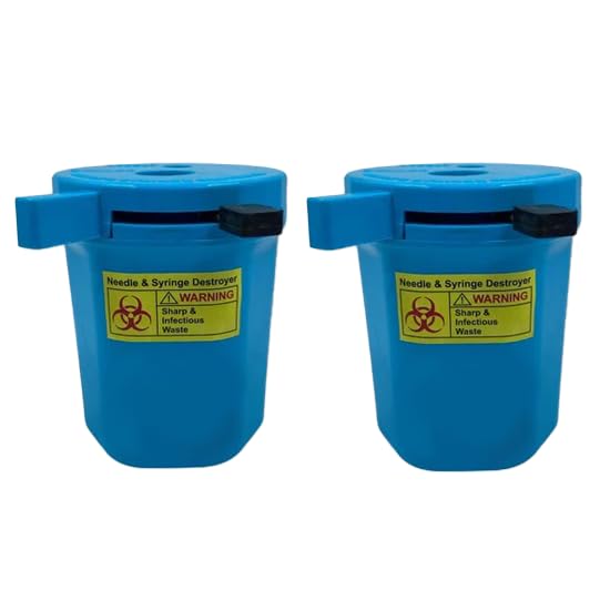 LISAMED Manual Needle Cutter and Syringe Destroyer - 500ml Capacity | For Hospitals, Health Clinics & Laboratories Uses (2) (B0CPYJGX1H) Amazon Price History, Amazon Price Tracker