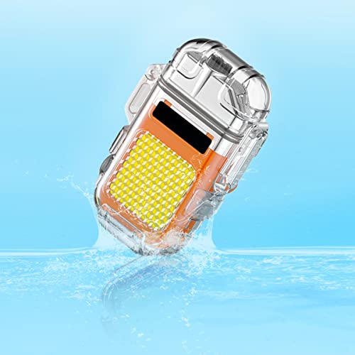 Encendedor eléctrico doble arco USB naranja miniatura 4