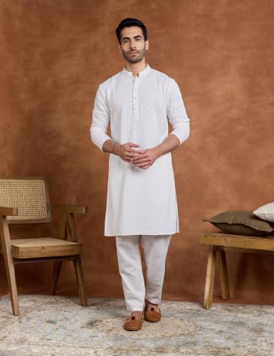 Image of Symbol Premium Men's Embroidery Sequined Long Kurta
