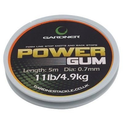 Gardner Tackle Power Gum - Carp Pike Barbel Bream Tench Coarse Sea Fishing Line
