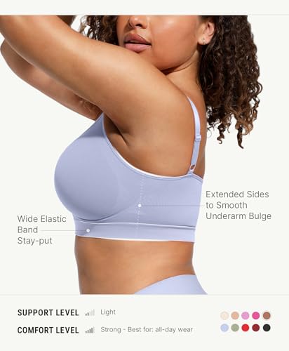 Image of FeelinGirl Bralettes for Women with Support Comfortable Bras No Underwire Seamless Everyday Bras