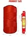 High Strength Nylon String line 1.3mm, 1000 Ft, with 5 PCS String Line Level Tool, forConstruction, Archaeology,Garden,Climbing Plant,Tie Floristry,Fishing,Wrapping,Camping and Outdoor Survival, red
