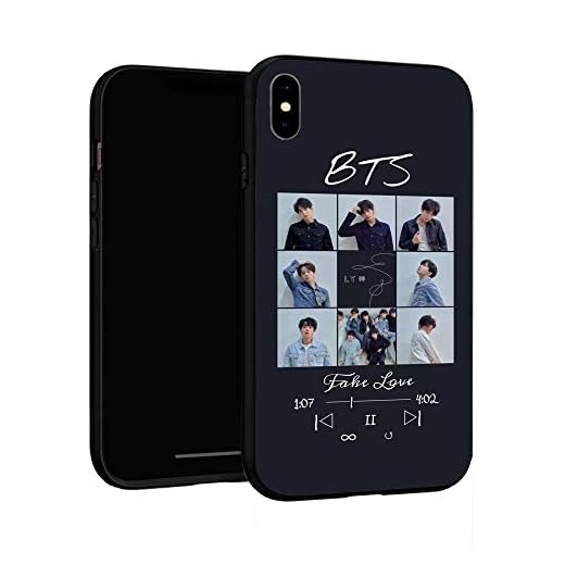 N / A iPhone XR Case 6.1",Anti-Scratch Slim Fashion Custom Cover Cases for iPhone XR (BTS-4)
