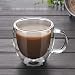 GZSC Reutilizable Taza de café Taza de Vidrio de Doble Pared 150...