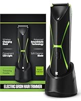 Electric Body Hair Trimmer for Men: Manscape Ball Trimmer Waterproof Pubic Hair Groomer Cordless Rechargeable Groin Shaver Replaceable Blade Wet/Dry Hygiene Razor Portable Body Grooming Travel