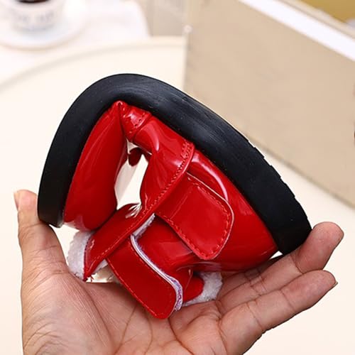 IWIHMIV Girls Ankle Boots Toddler Girls Winter Plus Boots Soft Soles Non Slip Lightweight Riding Shoes4