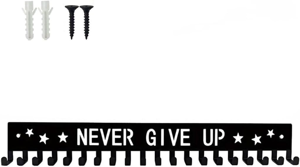 Pack of 2 Medals Display Hooks with 20 Sturdy Hangers for Sports Awards Trophies Ribbons Wall Mount Organization Tool