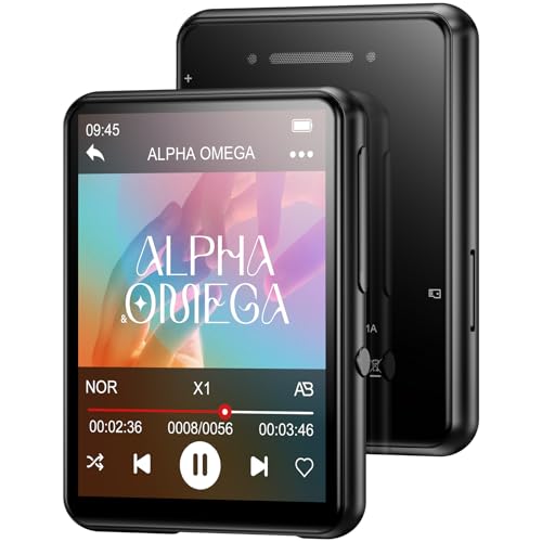 joliker Reproductor de MP3 Integrado de 128 GB con Pantalla Táctil de 2,4 ', Reproductor Música...