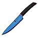 Bergner Ultra Titanium - Cuchillo chef, 20 cm, color negro, azul y rojo