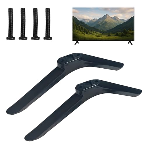 Standfuß Fernseher, TV Fuß, Universal Fernseher Standfuß mit Schrauben, Standfüße für 32-55 Zoll Fernseher, TV Fuss Ständer