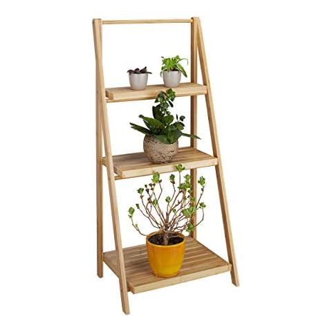 Relaxdays Blumentreppe innen, 3 Stufen Cover